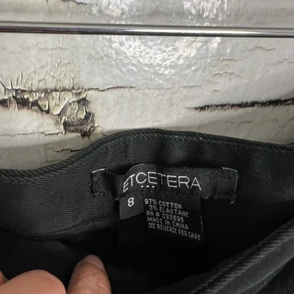 Etcetera Pants Black  Cropped/Ankle size 8 - Picture 4 of 7